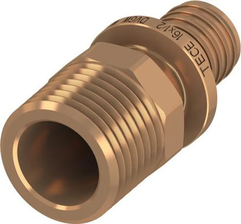 TECEflex Übergangsnippel 705550 Rotguss 50mm x 1 1/2 AG - Raccordo Professionale