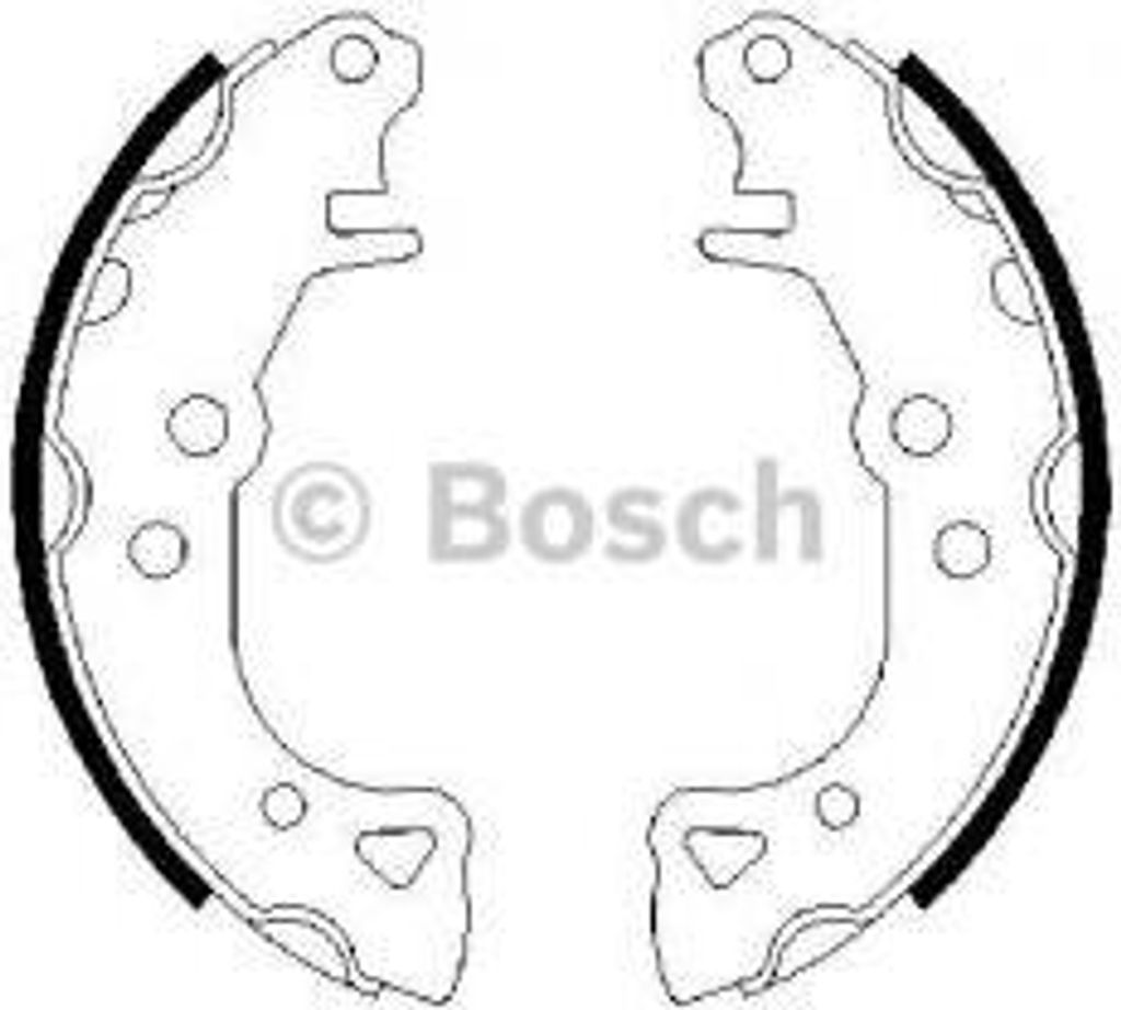 Bosch Bremsbackensatz Hinterachse 0 986 487 252