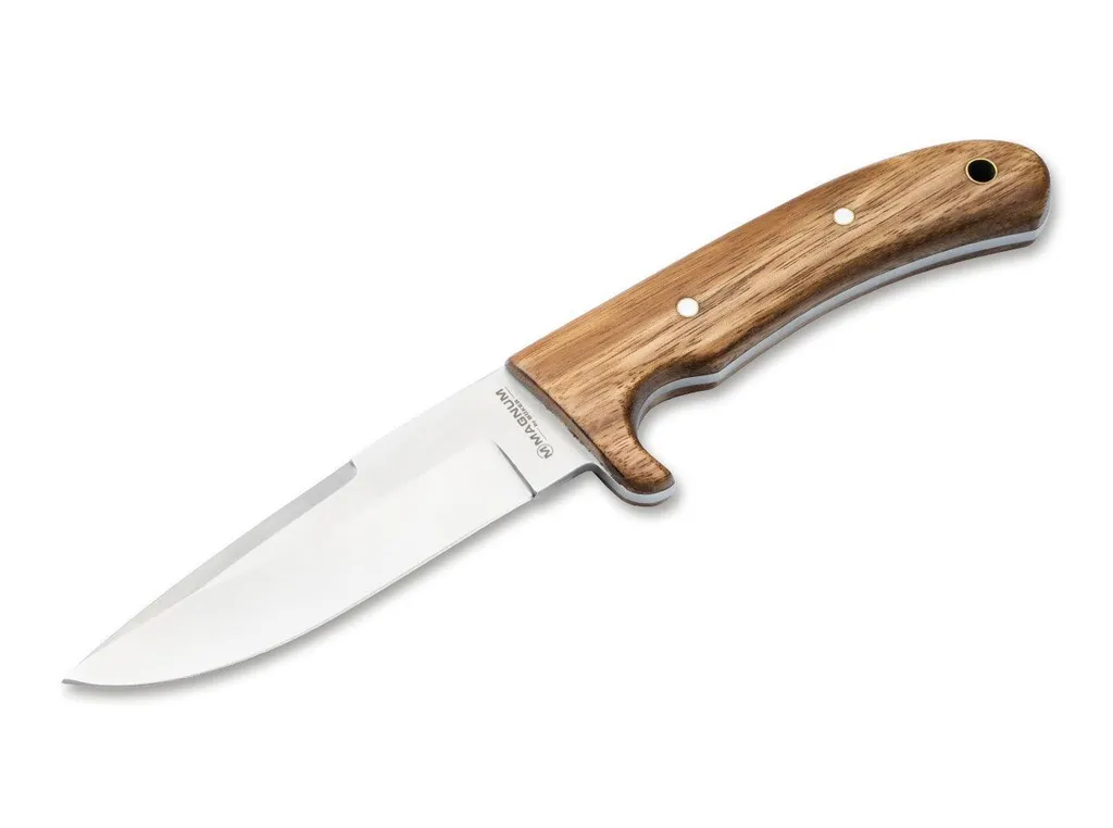 Couteau de chasse Magnum Elk Hunter manche en bois exotique zébré