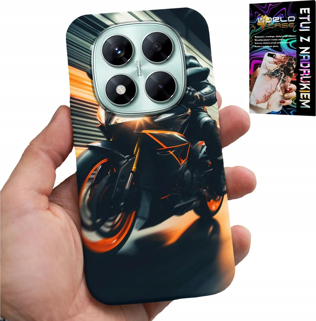 Regalo Ideale: Cover Xiaomi Note 14 Pro+ 5G Biker Fan con Vetro 9H