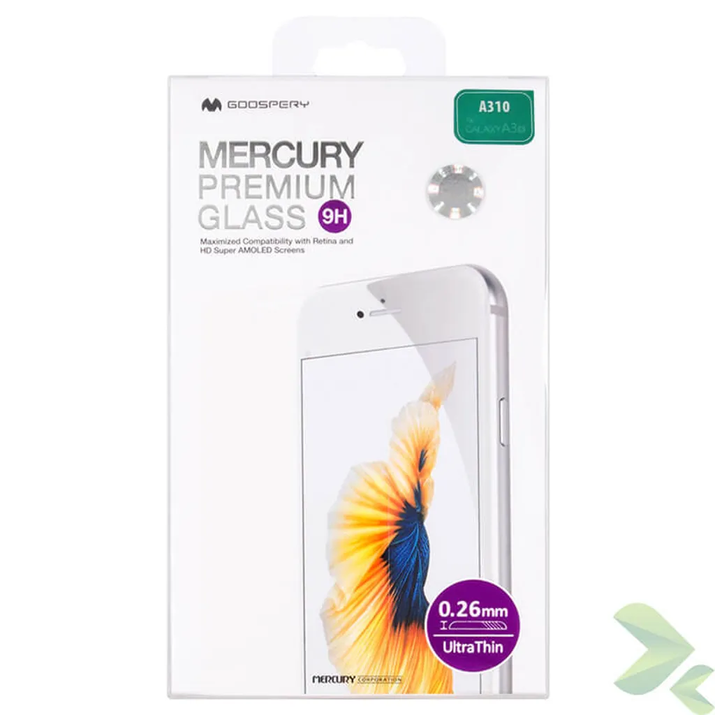 Mercury Premium Glass per Samsung A3 2016 - Vetro Temperato 9H Professionale