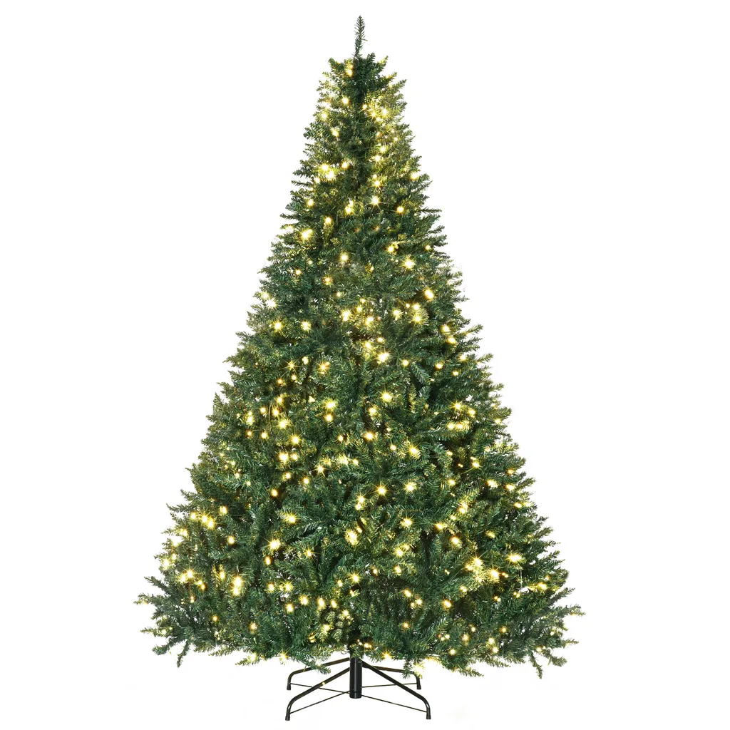 Arbre de Noël Artificiel Lumineux 210 cm Idéal pour Grande Déco de Salon