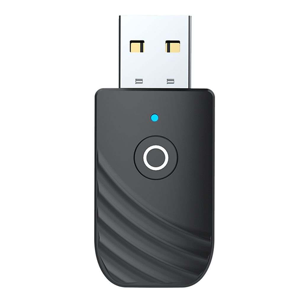 Bluetooth 5.0 Audio Sender Empfänger USB Adapter für TV Autolautsprecher Schwarz
