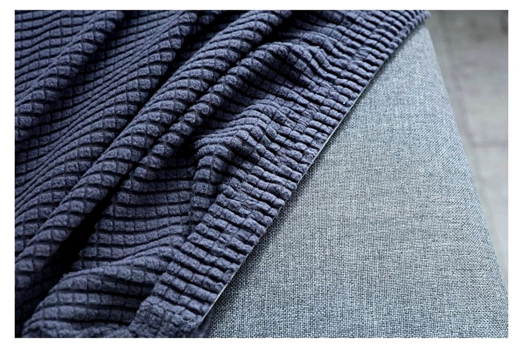 Stuhlhussen mit kariertem Flanell-Muster für rustikale Eleganz, einfarbig (Dunkel-Grün)