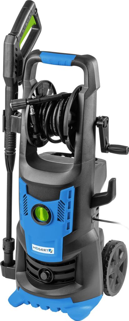 Högert Technik, Hochdruckreiniger - 2400 Watt, 180 bar, Durchfluss: max. 450 l/h, Hochdruckschlauch und -pistole, Wasserfilter, 1/2" Gartenschlauc...