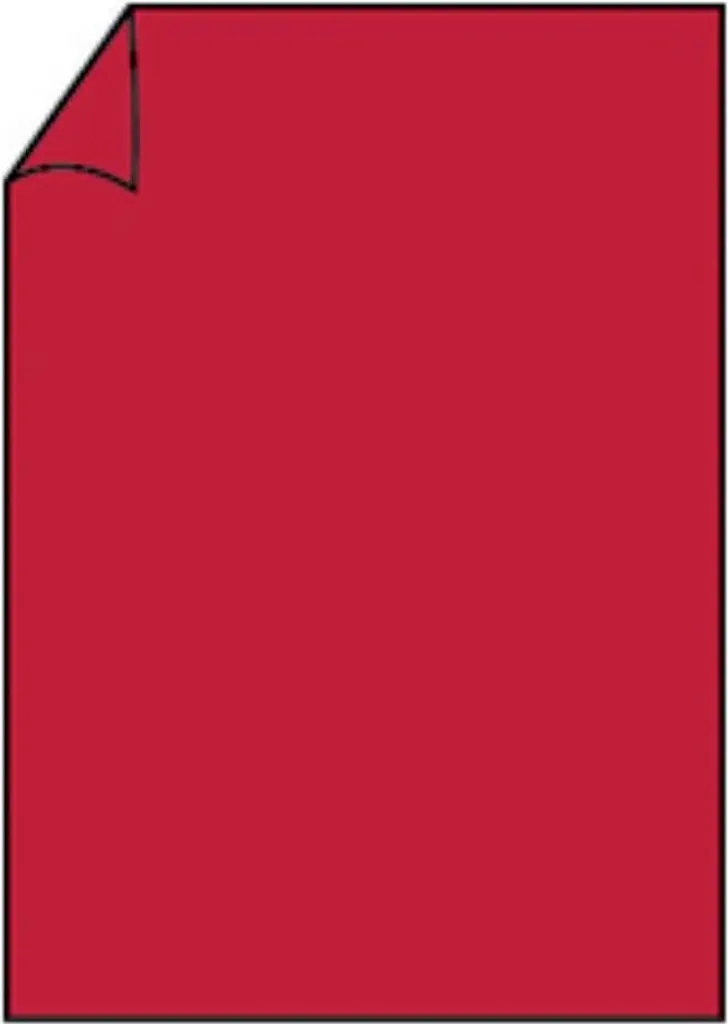Cartes Paperado A4 Rouge 160g/m² Haute Qualité Rössler - Pack de 100