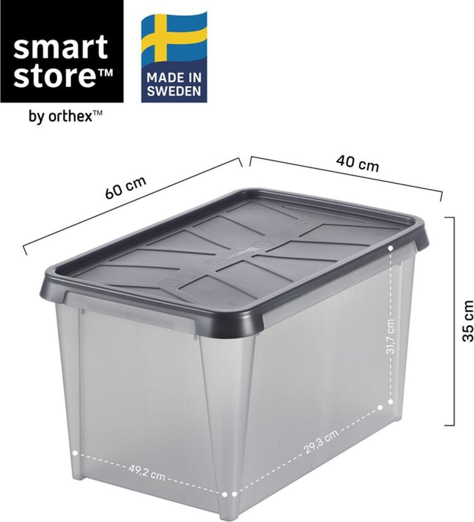 SmartStore Aufbewahrungsbox DRY 45 50 Liter anthrazit Produktbild 15