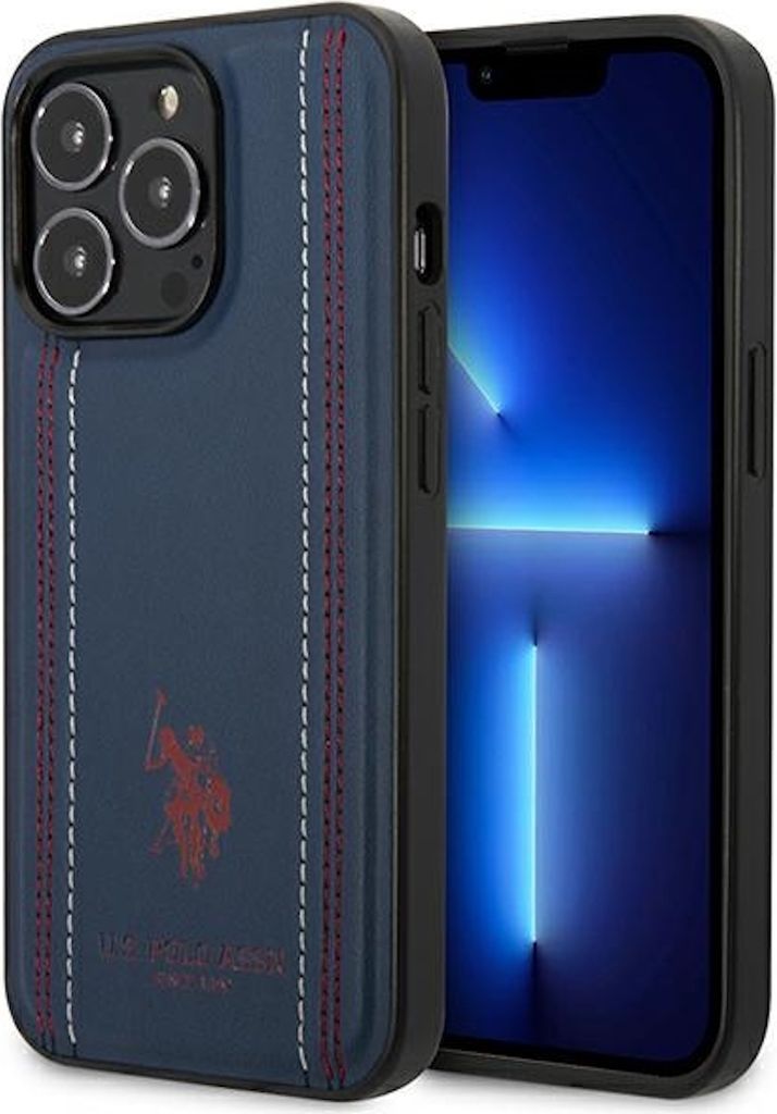 Funda para iPhone 14 Pro Max de cuero con costuras, marca Imagen del producto 