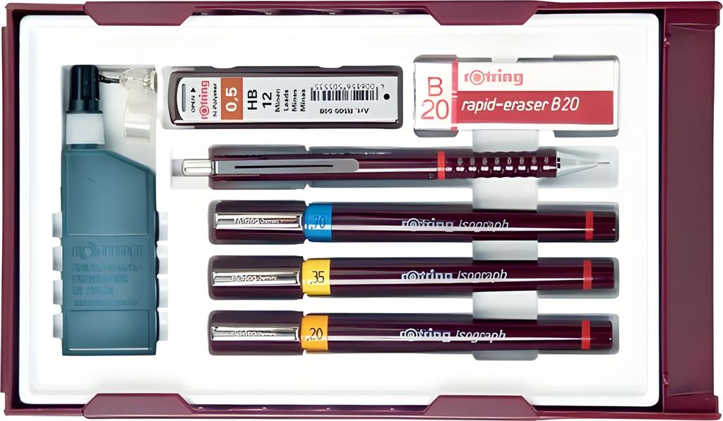 ROTRING isograph College Set - 3er Satz 0.25 / 0.35 / 0.5 Produktbild 