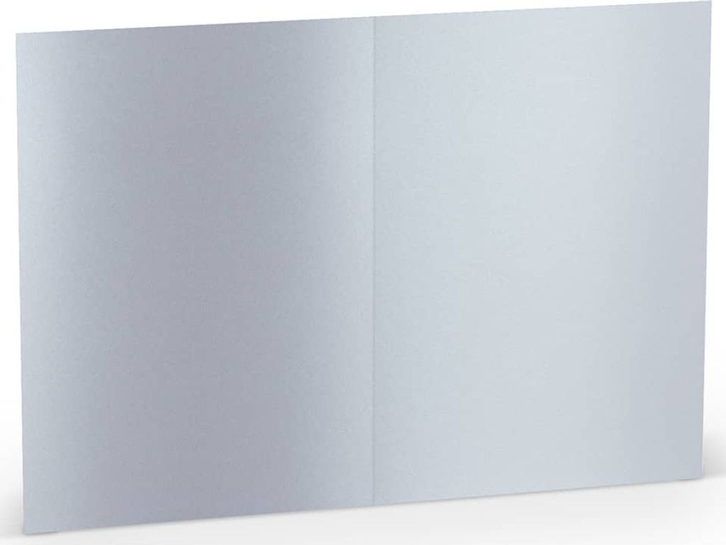 Doppelkarte B6 hoch Marble white