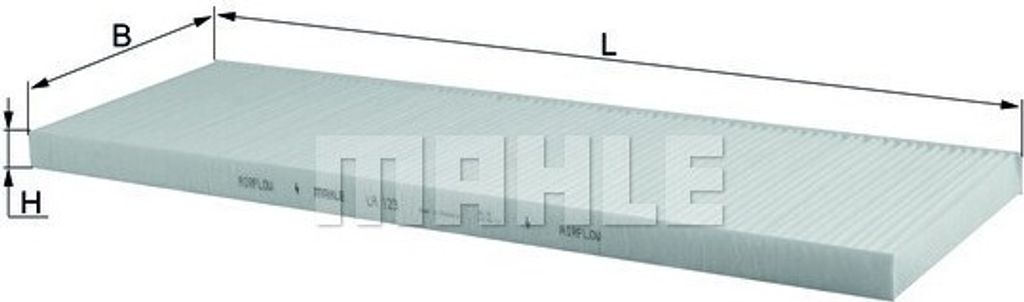 MAHLE Innenraumfilter LA 123 Pollenfilter für VW TIGUAN (5N)