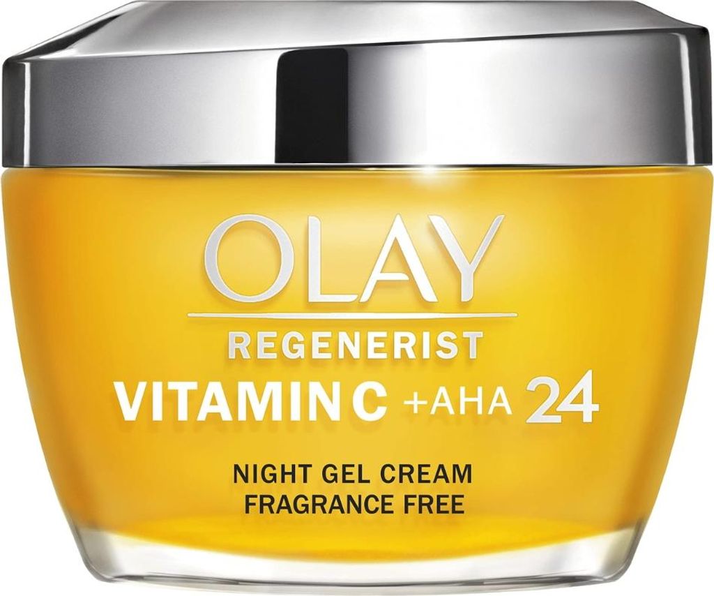Olay – Vitamin C + AHA24 – Nachtcreme – Erneuernd und aufhellend – 50 ml - 1 Stück