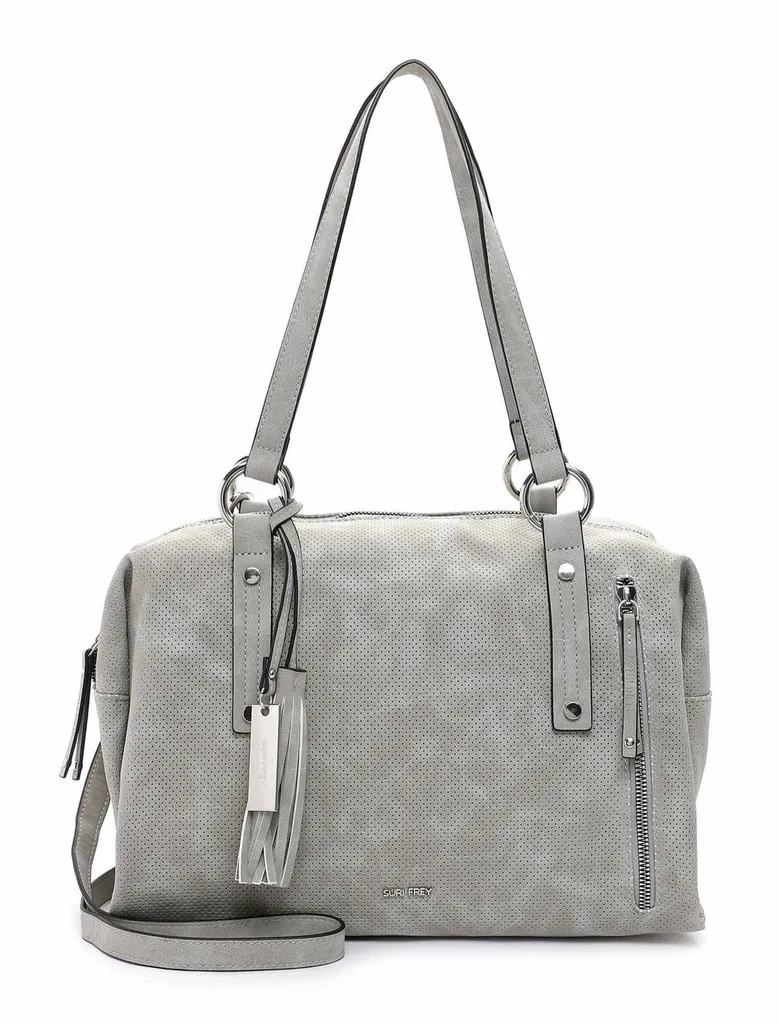 Sac bandoulière gris clair Steffy - Fini le manque de place et de style