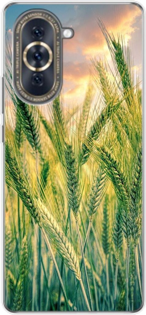 König Design Hülle kompatibel mit Huawei nova 10 Kunststoff Soft Handyhülle - Handy Case Kornfeld