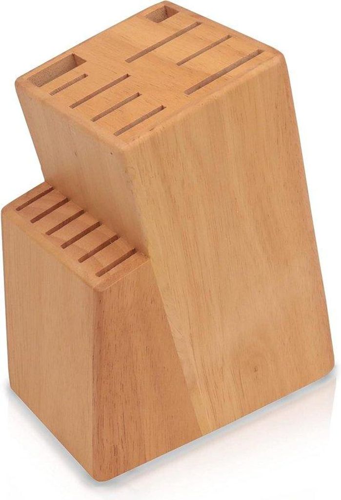 15-teilige Holzmesserscheide mit Scherenslot
