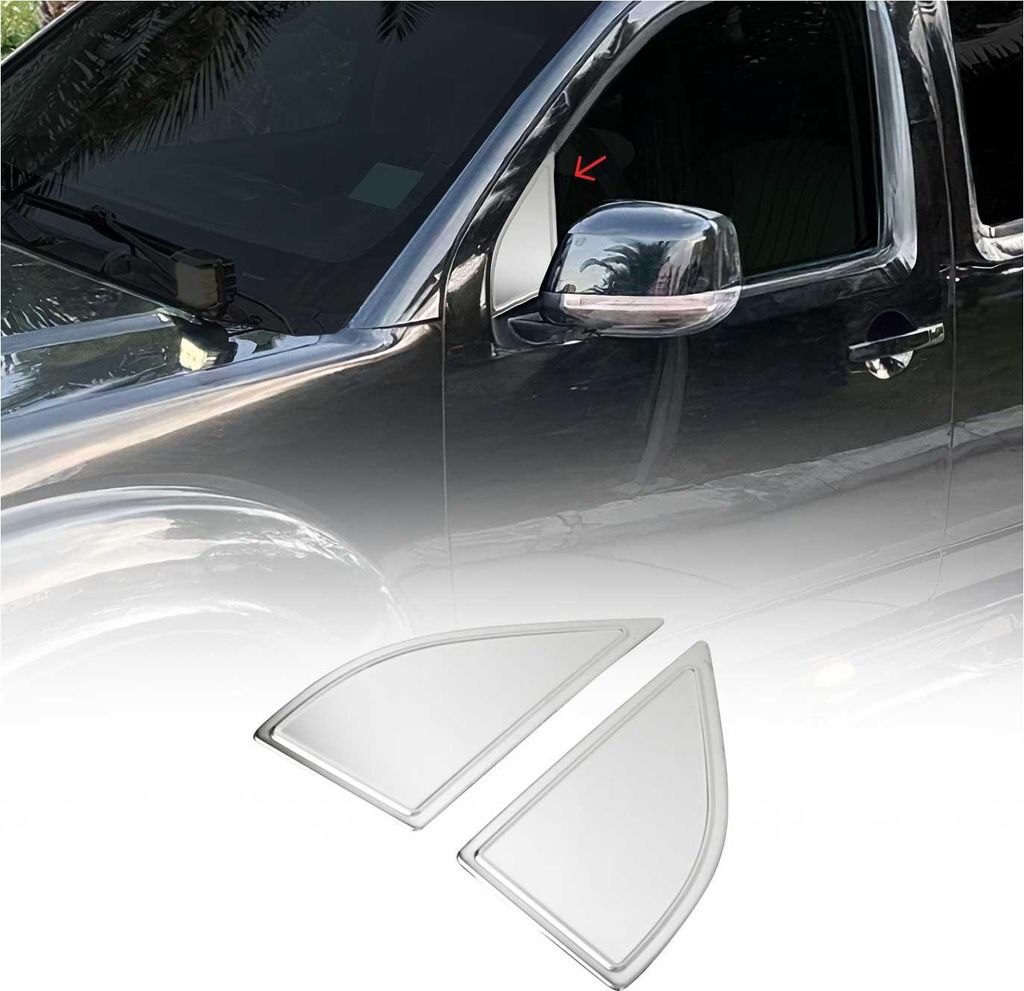 Fensterdreieck Fensterleisten für Nissan Pathfinder 2005-2012 Edelstahl Chrom 2x
