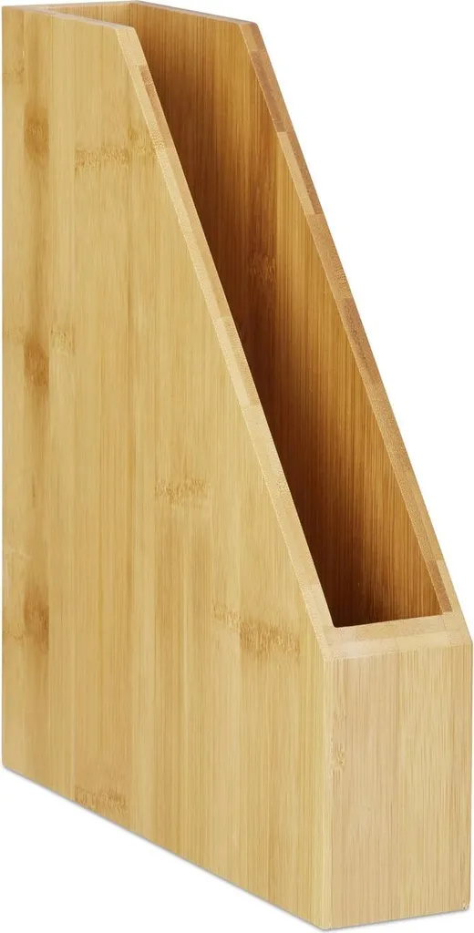 Porte-documents en bambou durable avec compartiment large pour format A4 - 4