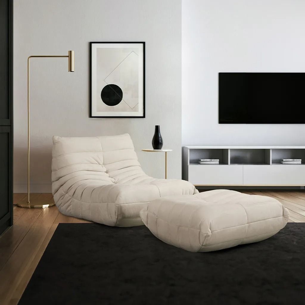 Relaxsessel Fernsehsessel Sofa bequemer sessel mit Hocker Produktbild 1