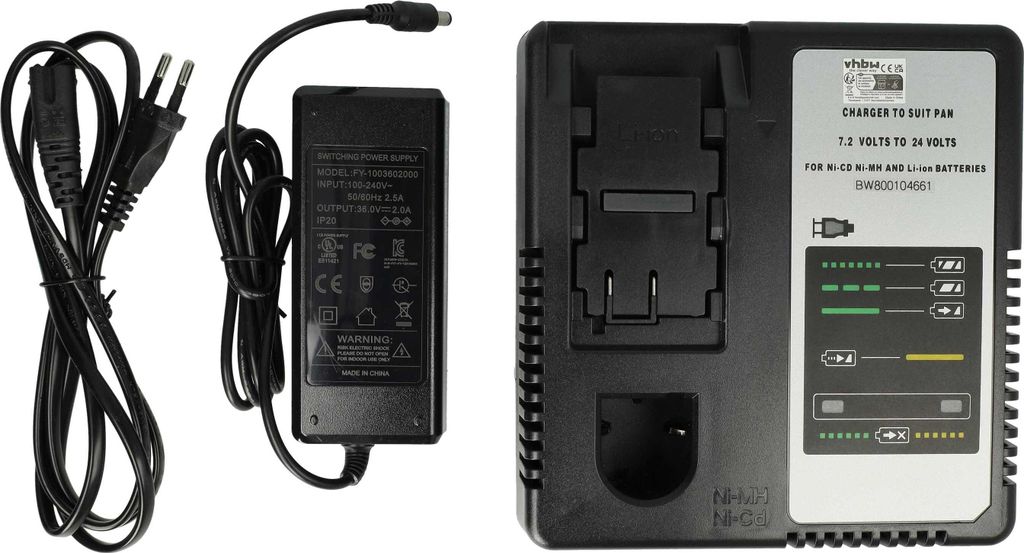 vhbw Ladegerät kompatibel mit Panasonic EY6405, EY6230NQKW, Produktbild 