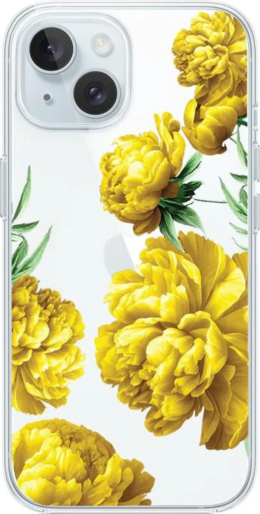 ZhuoFan 2 Pezzi Cover per iPhone 15 Pro Max 6,7'', Vintage Aesthetic Colorata Blu Fiore Floreale Motivo Disegni Custodia con Antiurto Brillantini Silicone Bumper Protettiva Case, 02