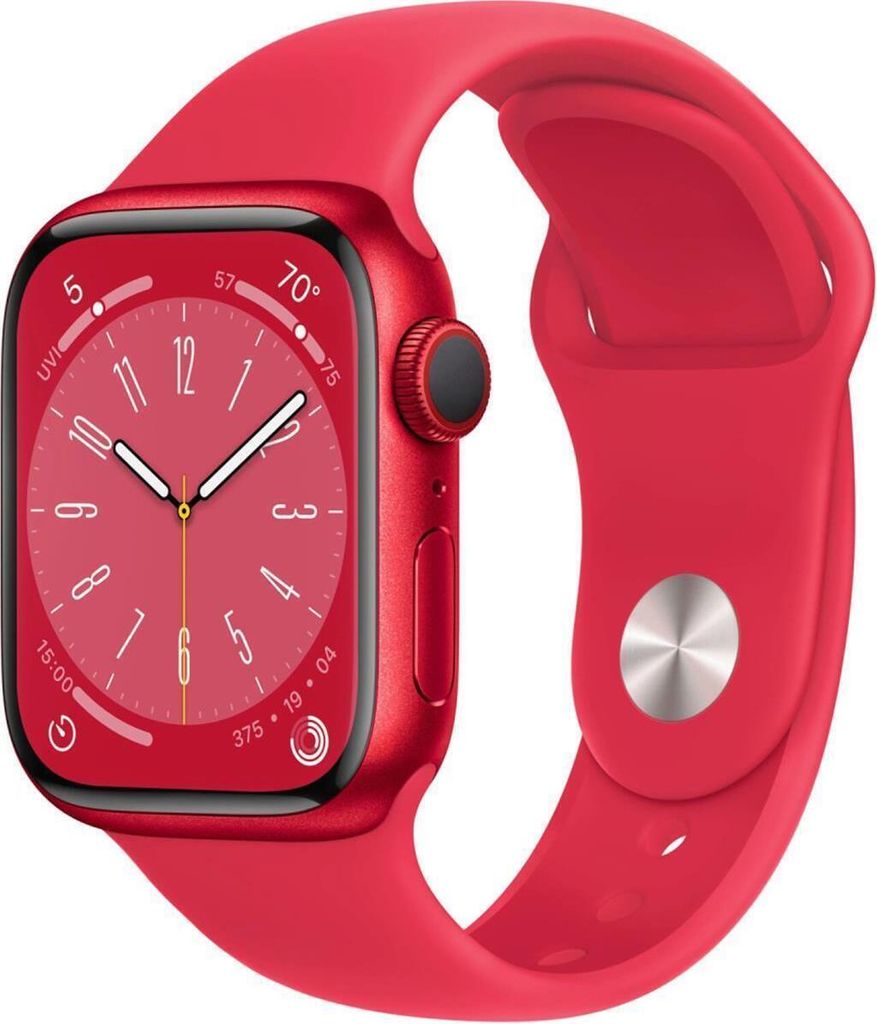 Apple Watch 8 GPS 45mm Alu (PRODUCT)RED/RED Sport Band Produktbild 6