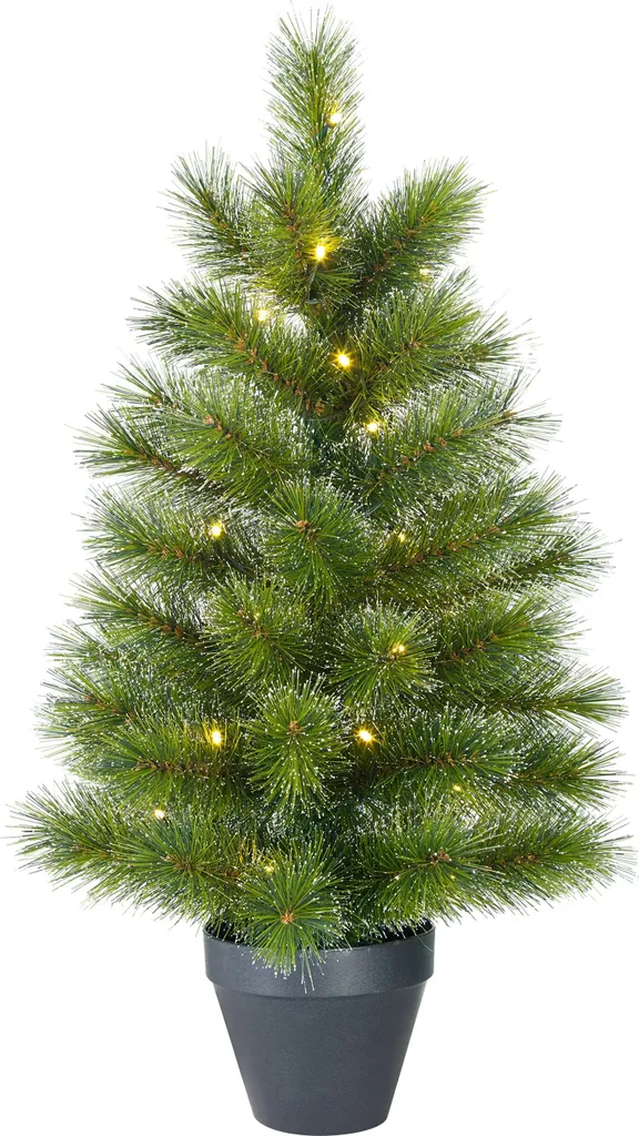 Sapin de Noël sans perte d'épines Glendon LED 90cm Black Box Vert
