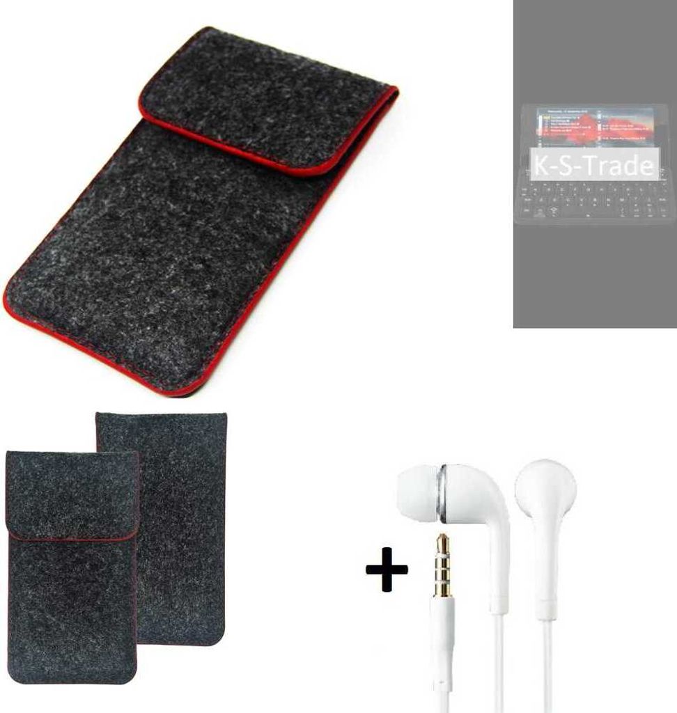 K-S-Trade Handy Schutz Hülle kompatibel mit Planet Computers Cosmo Communicator Schutzhülle Handyhülle Filztasche Pouch Tasche Case Sleeve