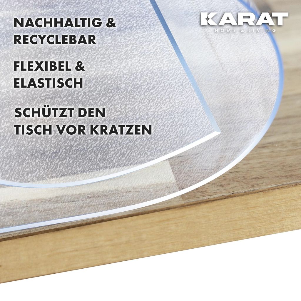 Transparente Tischfolie Crystal 90 x 140 cm