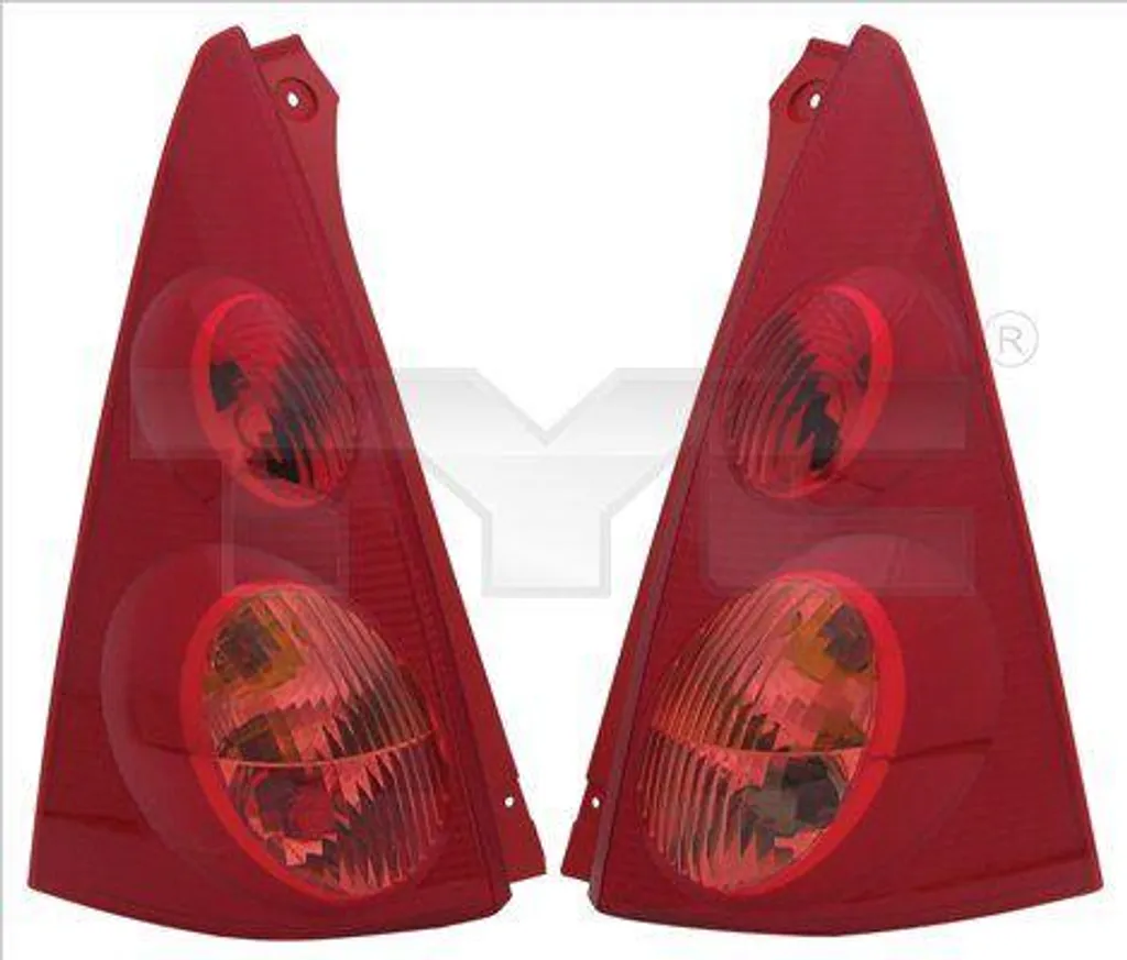 Feu arrière TYC 11-11177-01-2 compatible Citroën C1 - Remplace OE 6351X6