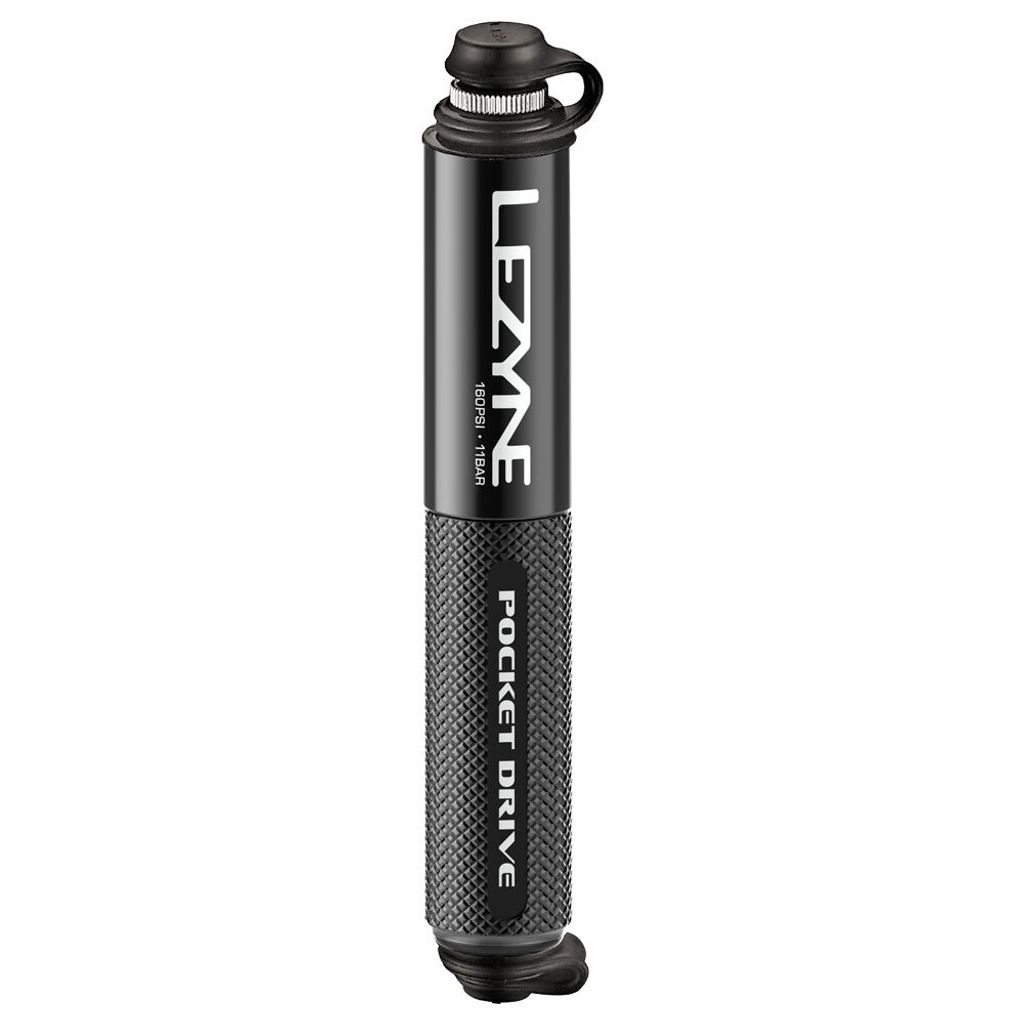 Mini pompa per bicicletta Lezyne Pocket Drive nera Immagine del prodotto 