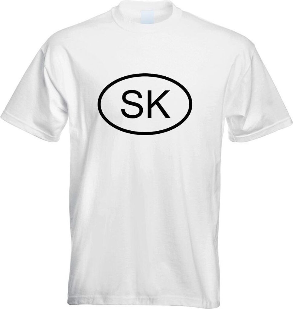 Kiwistar - T-Shirt - Weiss - Slowakei SK Motiv Bedruckt Funshirt Design Print - mit Motiv Bedruckt - Funshirt Design - Sport - Freizeit - Herren - M