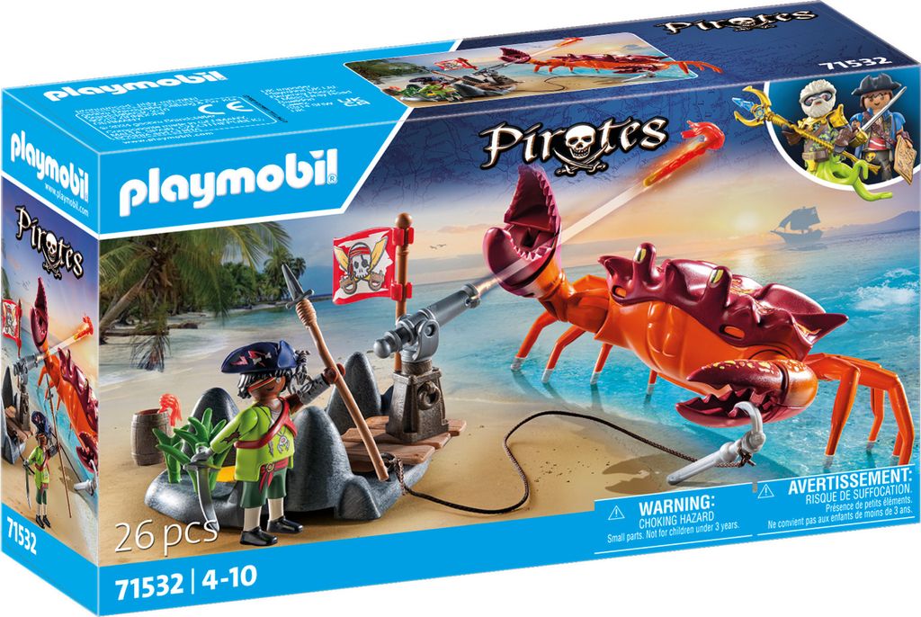 PLAYMOBIL Pirates 71532 Kampf gegen die Riesenkrabbe Produktbild 1