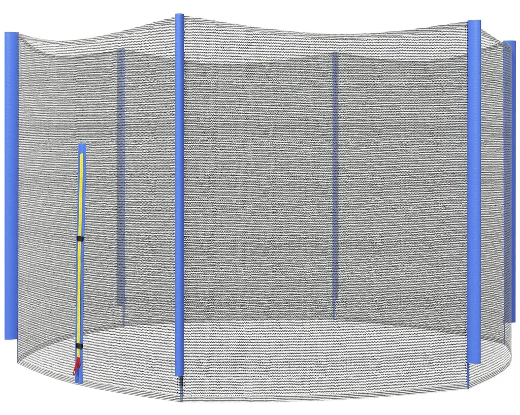 Filet de protection pour trampoline 305 cm bleu - Maille renforcée