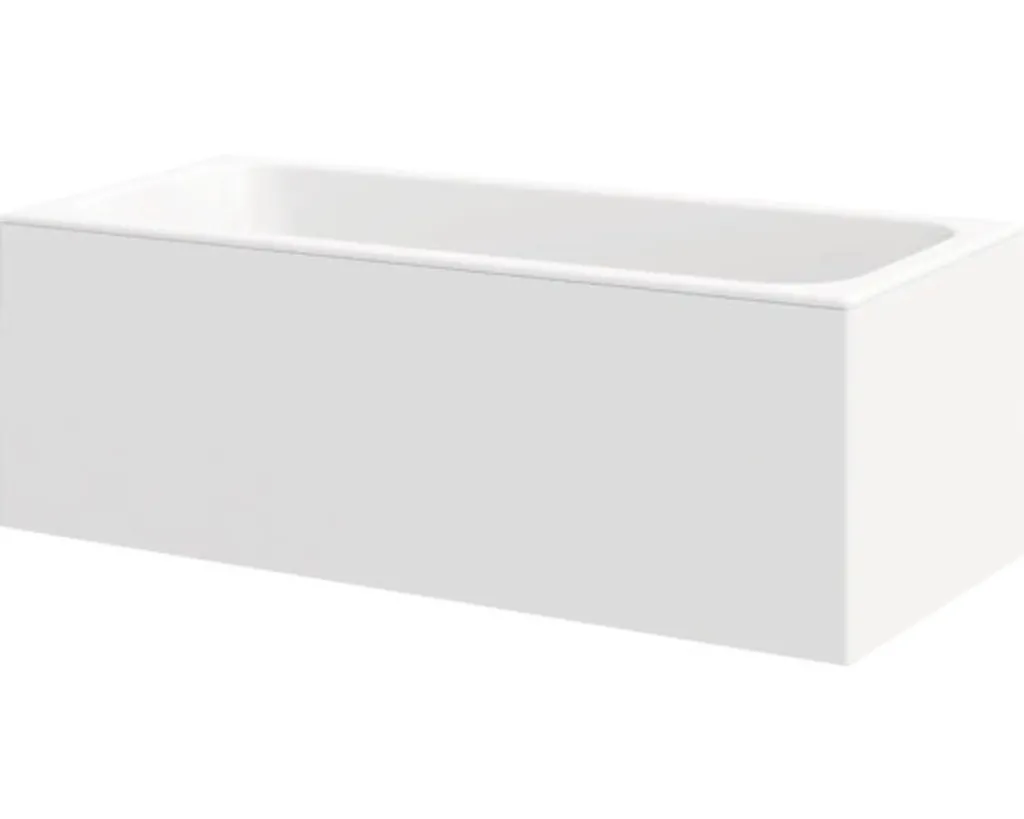 Habillage frontal blanc pour baignoire 160 cm RAVAK finition pro
