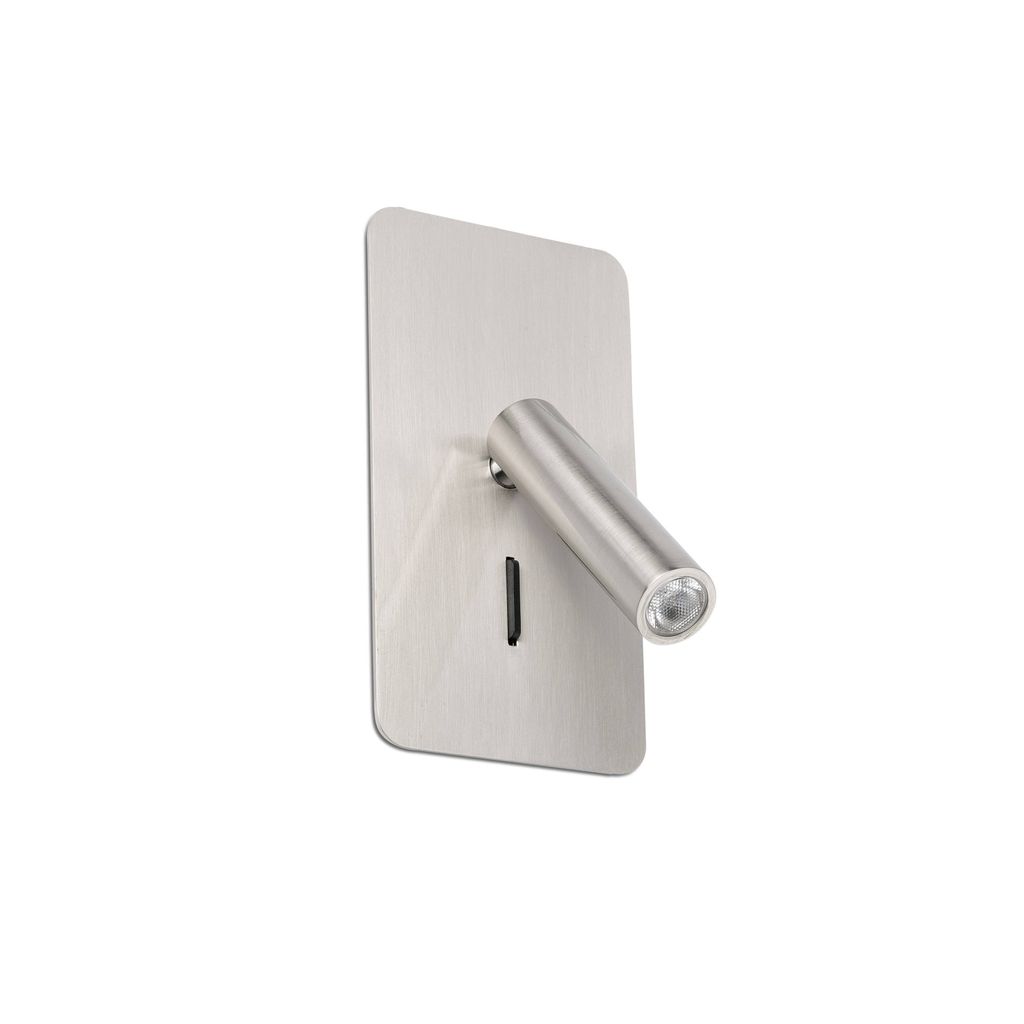 SUAU Wandeinbauleuchte nickel satiniert von FARO 62126