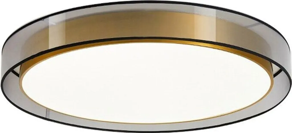 Luminaire LED 4800 lm blanc neutre finition métal doré et argent