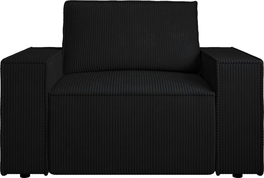 Sessel - Cord - Schwarz - AMELIA