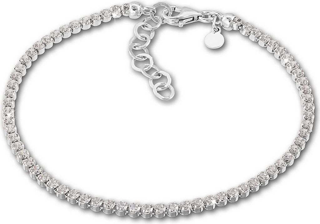SilberDream 18-21cm Armband Zirkonia glitzer silber weiß Damen Schmuck D2SDA1028W