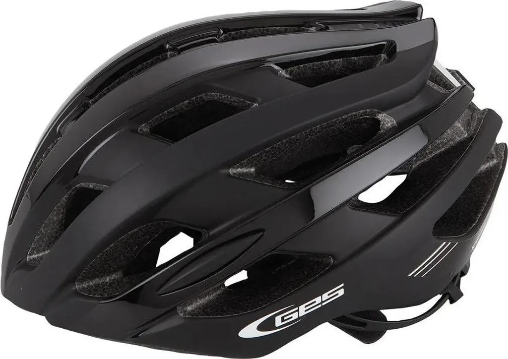 Casque Ges Icon-12 Noir M - Casque de Vélo Polyvalent Taille M Noir