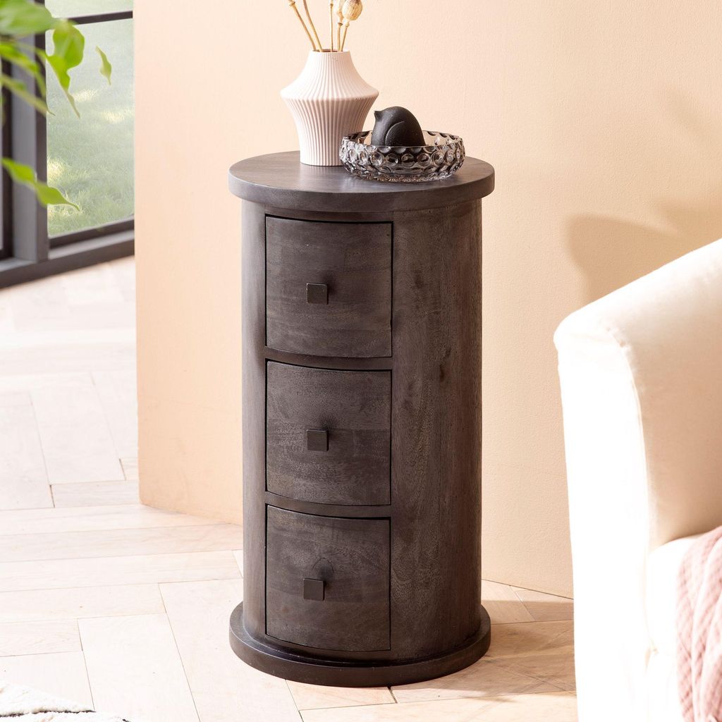 FineBuy Design – příborník 65 cm z masivního mangového Obrázek produktu 