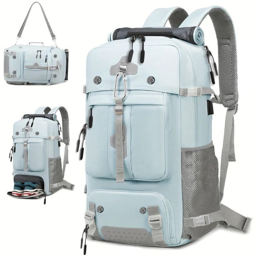 38L Blue Herren Wanderrucksack Großer Trekkingrucksack, Wasserfester Outdoor-Rucksack, Strapazierfähig, Atmungsaktiv, Mit Laptopfach Und Mehreren...