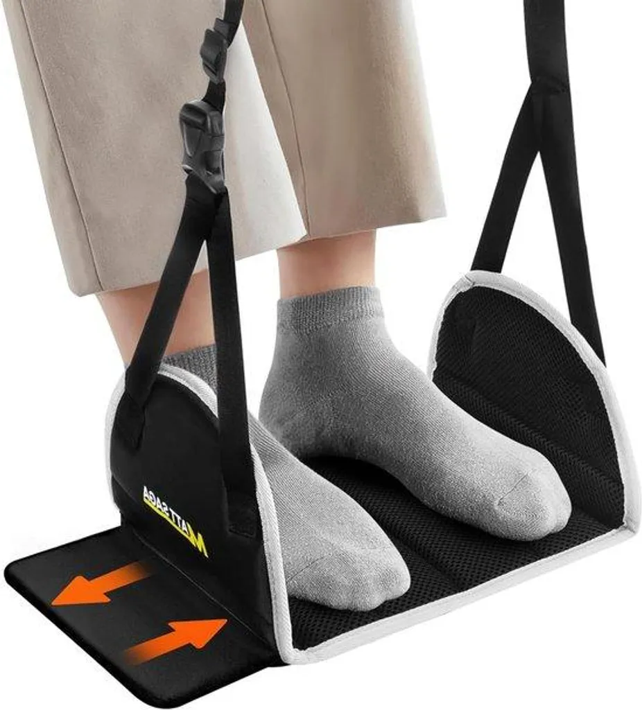 Repose-pieds réglable pour voyage en avion - Support jambes ergonomique