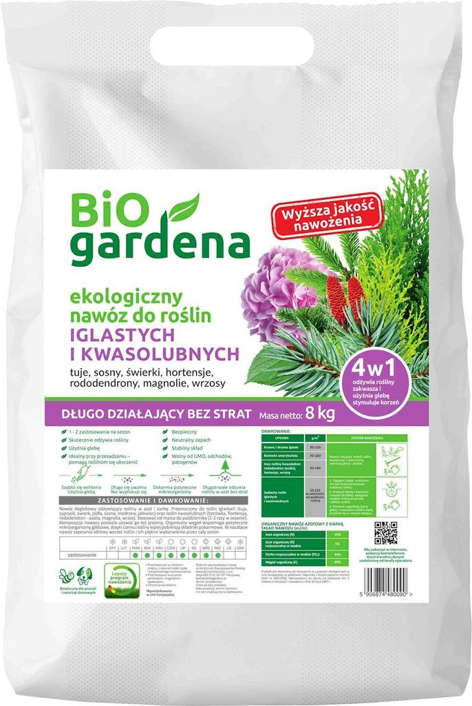 Dünger für Nadelgehölze ECO 8 kg – BIOGARDENA