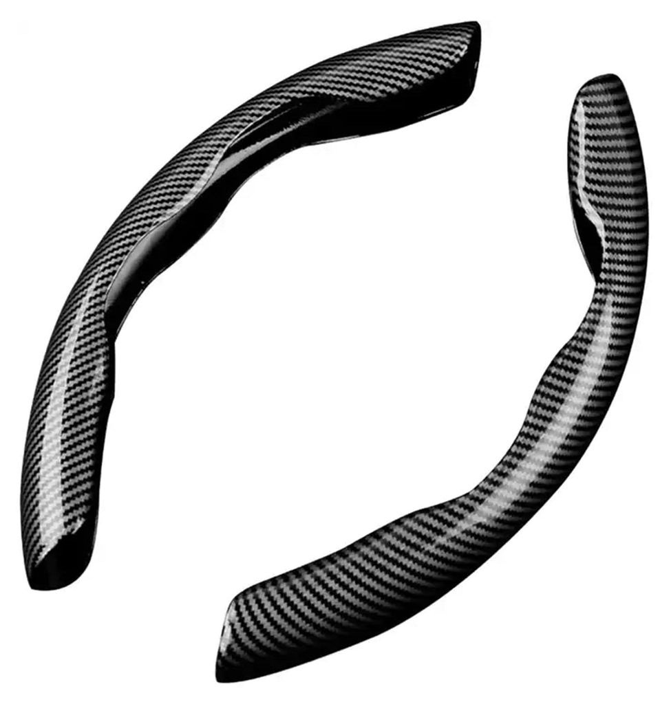 Rutschfester Lenkradbezug aus Kohlefaser, Lenkraderhöhung, 38 cm universeller Lenkradbezug aus Kohlefaser für die meisten Pkw, SUVs und Lkw.