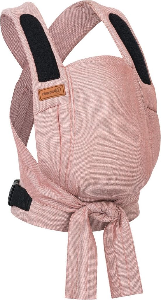 HOPPEDIZ Babytrage Bondolino b.pure Komforttrage ab Geburt (3 - 20 kg) Bauchtrage, Rückentrage & Hüfttrage Siena