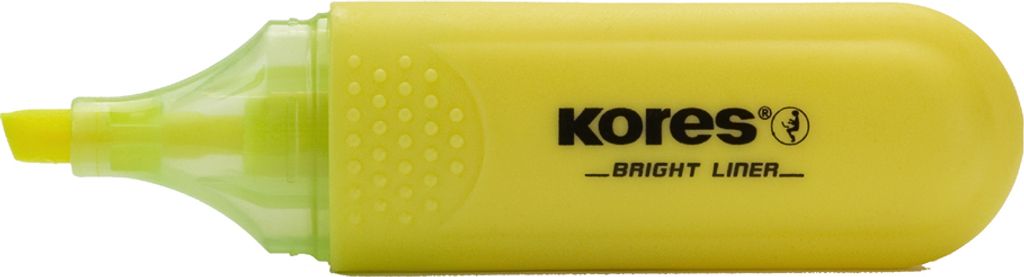 Kores Textmarker "BRIGHT LINER" Farbe: gelb