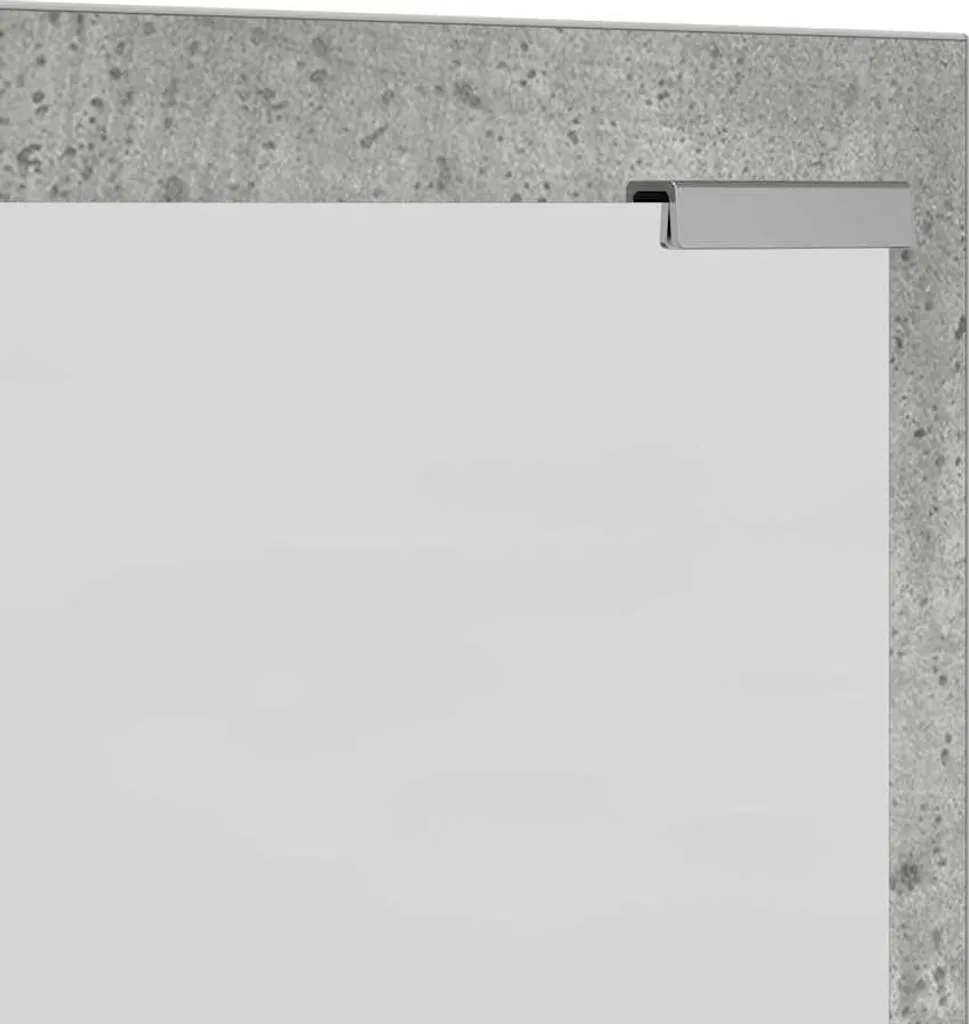 vidaXL Comodino a Muro Grigio Cemento 100cm - Arredo Moderno Casa - 8
