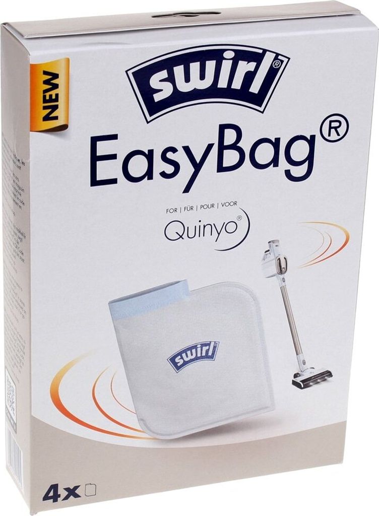A product box for Swirl EasyBag vacuum cleaner bags.