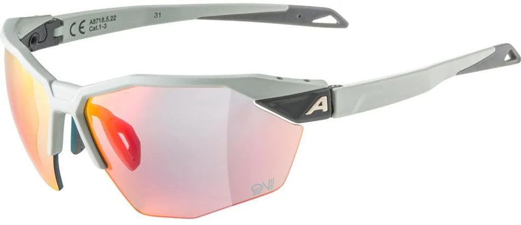 Lunettes de vélo Alpina Twist Six HR QV Smoke-Grey Matt VTT et Route