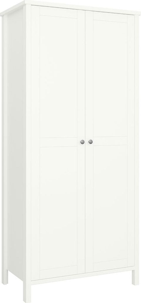 Trone Kleiderschrank 2 Türen, weisslackiert.